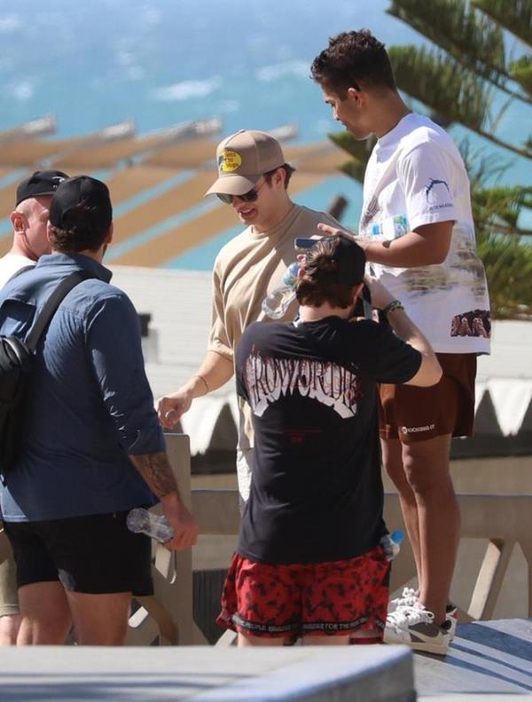 Matt Rife visits Scarborough Beach in Perth, Western Australia.