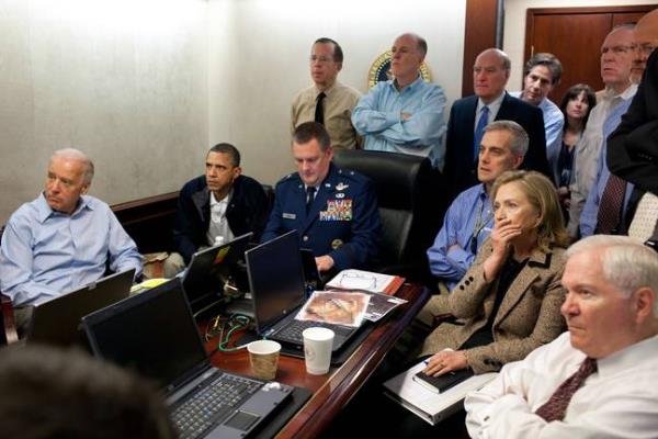 Then-president Barack Obama announced the news of Bin Laden's death. Credit: Pete Souza/The White House via Getty Images