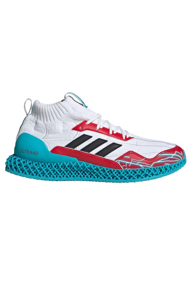 Miles Morales Spider-Man Adidas Youth Ultra 4D Mid Evolved Shoes